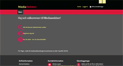 Desktop Screenshot of mediawebben.se